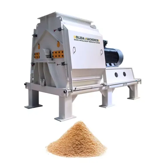 Hammer Mill 2t 3tph Grinding Wood Chips Machine for Sawdusts