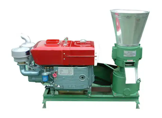 Small scale grain pellet machine